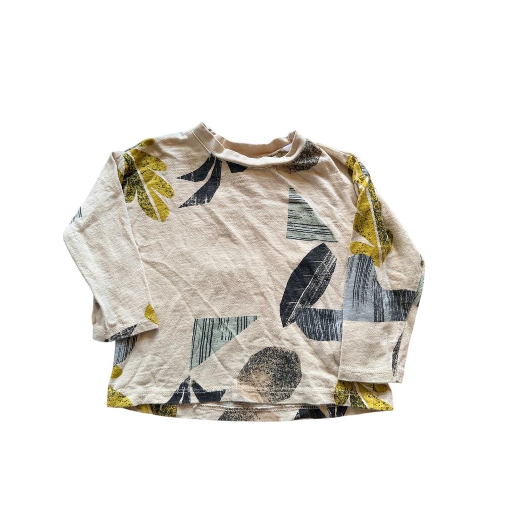 Zara Baby Long Sleeve Leaf Print Shirt (18-24M)